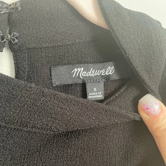 Madewell Mock Neck Blouse - Picture 8 of 11